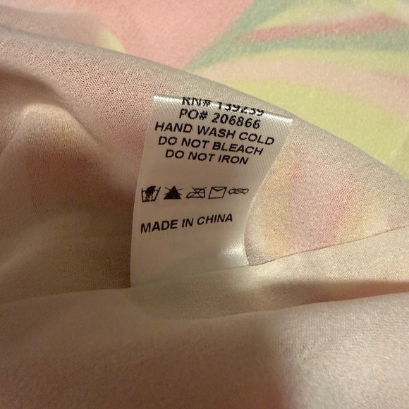 DO+BE Pink and Green Asymmetrical Ruched Cocktail Dress - Picture 6 of 9